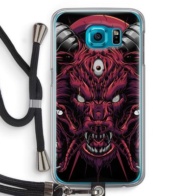 Hell Hound and Serpents: Samsung Galaxy S6 Transparant Hoesje met koord