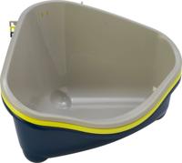 Moderna plastic knaagdier-/kittentoilet met haak warmgrijs - Gebr de boon