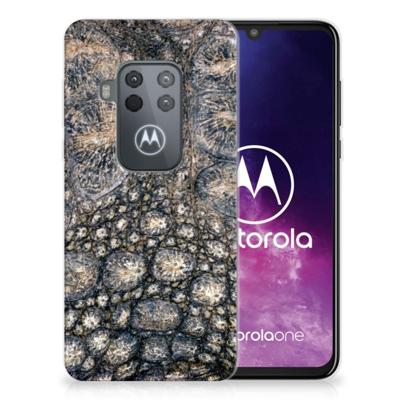 Motorola One Zoom | TPU Hoesje | Krokodillenprint