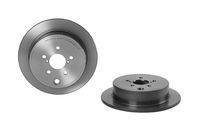 Remschijf COATED DISC LINE BREMBO, Remschijftype: Massief, u.a. für Subaru, Toyota