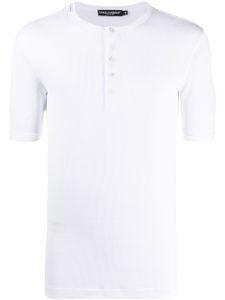 Dolce & Gabbana polo à encolure ronde - Blanc