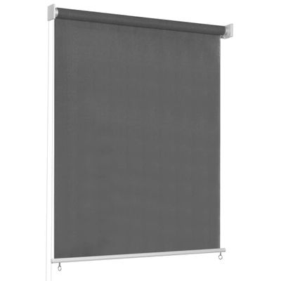 VidaXL Rolgordijn voor buiten 65(b)x230(h) cm antracietkleurig