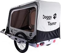 DoggyTourer Dog trailer kids touring "doggy tourer l"sil./bl.