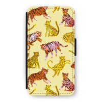 Cute Tigers and Leopards: iPhone 11 Pro Flip Hoesje