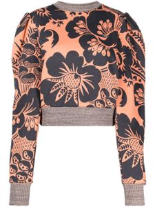 Vivienne Westwood sweat en coton Aramis à fleurs - Orange