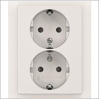 BJ Stopcontact dubbel inbouw ra wit 202 EUJRB-884