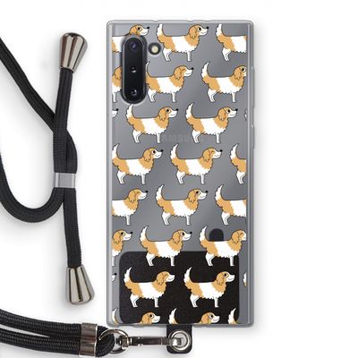 Doggy: Samsung Galaxy Note 10 Transparant Hoesje met koord