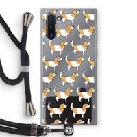 Doggy: Samsung Galaxy Note 10 Transparant Hoesje met koord