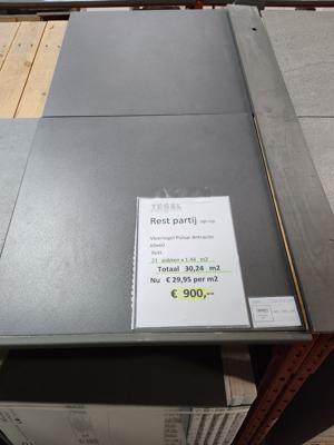 Restpartij Pulsar Anthracite 60x60 rett