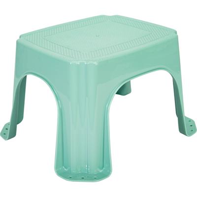 Keukenkrukje/opstapje - mintgroen - kunststof - L27 x B23 x H21 - anti-slip