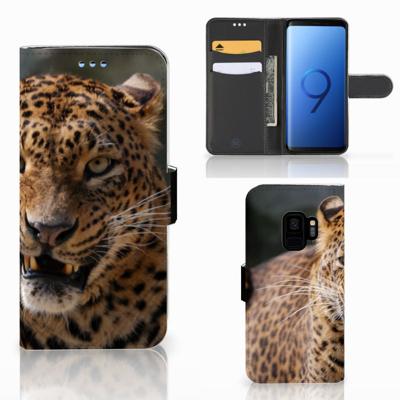 Samsung Galaxy S9 | Telefoonhoesje | Met pasjeshouder | Luipaard