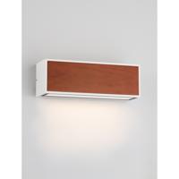 Lyora Solar wandlampBrown wit met hout - 9030585