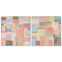Canvas Home ESPRIT Abstract Stads 102,5 x 3,5 x 102,5 cm (2 Stuks)
