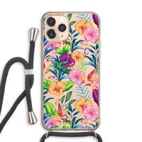 Tropisch 2: iPhone 11 Pro Max Transparant Hoesje met koord Tropisch 2: iPhone 11 Pro Max Transparant Hoesje met koord