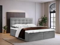 2dekans Opberg Boxspring Bloss 140 x 200 Grijs [Schade binnenkant linkerzijde]