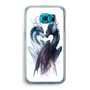 Yin Yang Dragons: Samsung Galaxy S6 Transparant Hoesje