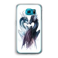 Yin Yang Dragons: Samsung Galaxy S6 Transparant Hoesje