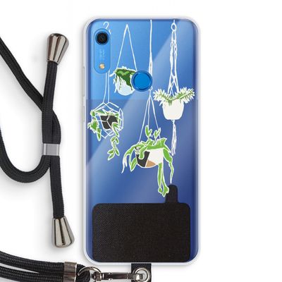Hang In There: Huawei Y6s Transparant Hoesje met koord