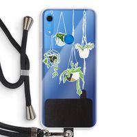 Hang In There: Huawei Y6s Transparant Hoesje met koord