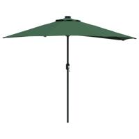 Tuinparasol Groen 294 x 150 x 224 cm Polyester en staal