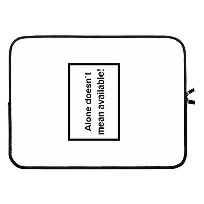 Alone: Laptop sleeve 15 inch
