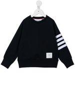 Thom Browne Kids sweat à 4 bandes signature - Bleu