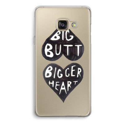 Big butt bigger heart: Samsung A3 (2017) Transparant Hoesje