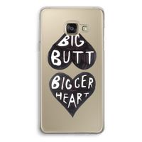 Big butt bigger heart: Samsung A3 (2017) Transparant Hoesje