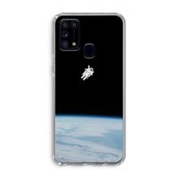 Alone in Space: Samsung Galaxy M31 Transparant Hoesje