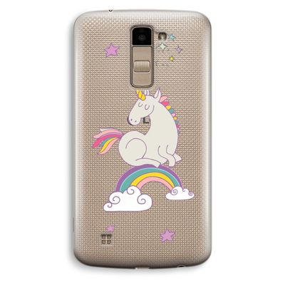 Regenboog eenhoorn: LG K10 (2016) Transparant Hoesje