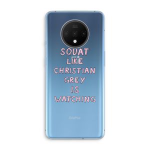 Christian Grey: OnePlus 7T Transparant Hoesje