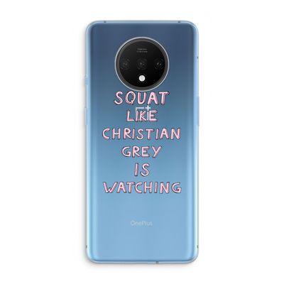 Christian Grey: OnePlus 7T Transparant Hoesje