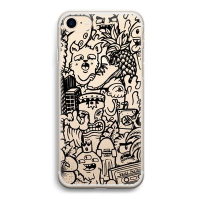 Vexx Black Mixtape: iPhone 7 Transparant Hoesje