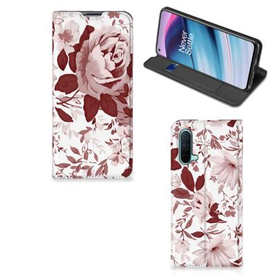 Bookcase OnePlus Nord CE 5G Watercolor Flowers Bookcase OnePlus Nord CE 5G Watercolor Flowers
