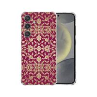 Samsung Galaxy S25 Hoesje - Barok Pink TPU Antishock Samsung Galaxy S25 Hoesje - Barok Pink TPU Antishock