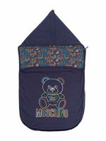 Moschino Kids nid d'ange à motif Teddy Bear - Bleu - thumbnail