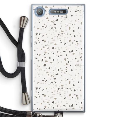 Terrazzo N°14: Sony Xperia XZ1 Transparant Hoesje met koord