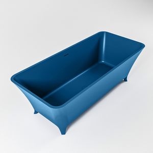 Vrijstaand bad Mondiaz Lundy | 170x75 cm | Solid surface | Ovaal | Jeans