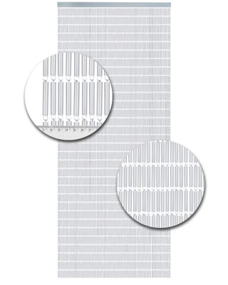 Vliegengordijn Hulzen Transparant - 100cm x 240cm