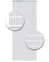 Vliegengordijn Hulzen Transparant - 100cm x 240cm