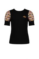 NoNo Meisjes - t-shirt Kayin - Jet zwart - thumbnail