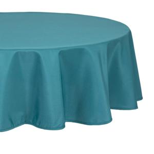 Atmosphera Tafelkleed rond - petrol blauw - Dia 180 cm - Eettafel tafellakens - polyester