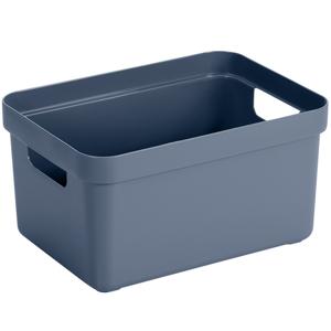 Sunware Opbergbox Sigma - kunststof - donkerblauw - 5 liter - 25,2 x 18 x 12,2 cm - Opbergbakken