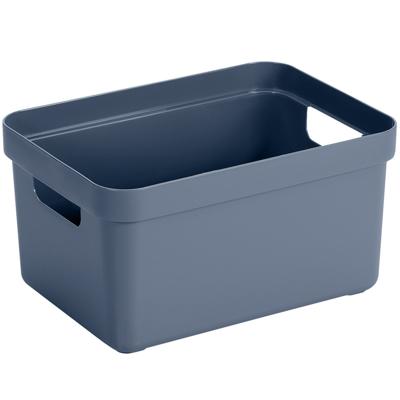 Sunware Opbergbox Sigma - kunststof - donkerblauw - 5 liter - 25,2 x 18 x 12,2 cm - Opbergbakken