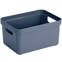 Sunware Opbergbox Sigma - kunststof - donkerblauw - 5 liter - 25,2 x 18 x 12,2 cm - Opbergbakken