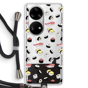 Sushi time: Huawei P50 Pro Transparant Hoesje met koord