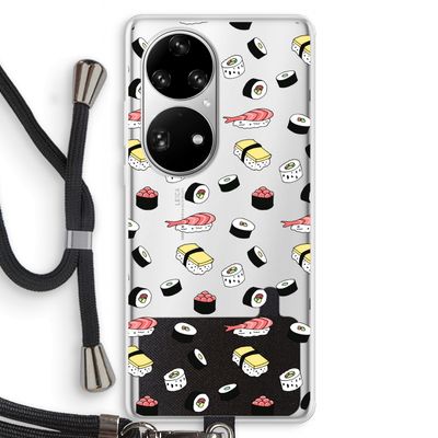 Sushi time: Huawei P50 Pro Transparant Hoesje met koord