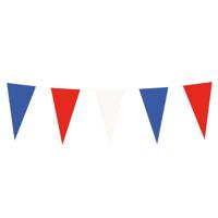 Papieren Vlaggenlijn Rood-Wit-Blauw (10m)