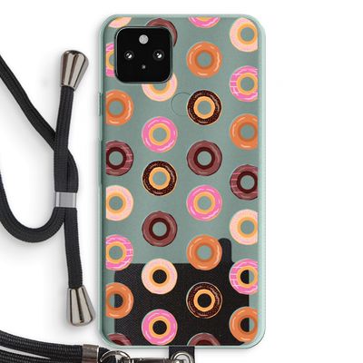 Donuts: Pixel 5a 5G Transparant Hoesje met koord
