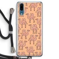 Kameel: Huawei P20 Transparant Hoesje met koord